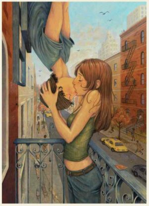 Before You go palapeli 1000 palaa on Silvia Guidolin kuvitus New Yorkista. 