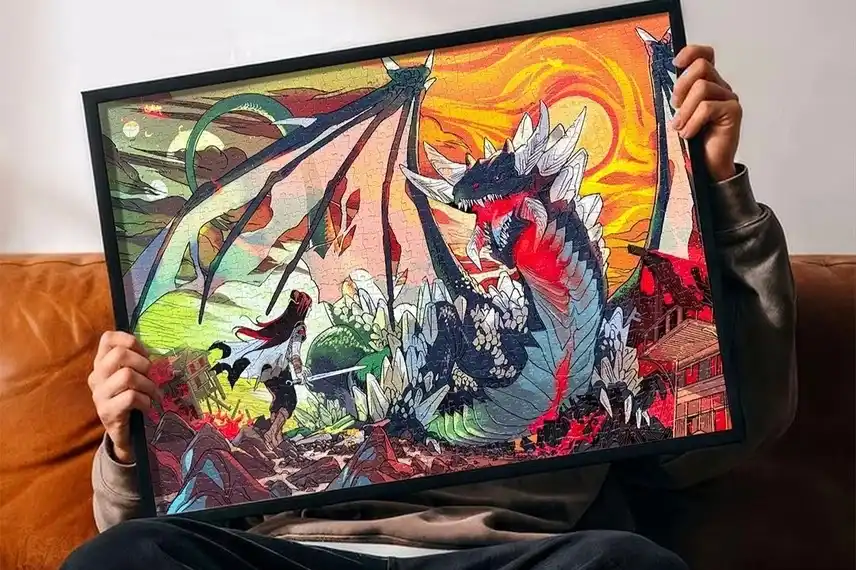 StoPuzzle Claymore palapeli 1000 palaa Lohikäärme palapeli