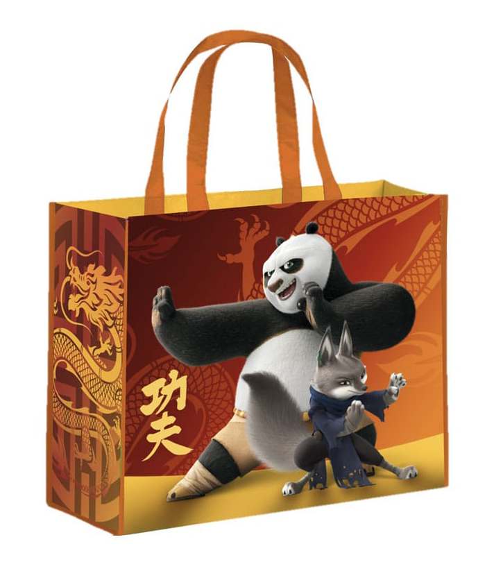 Kung Fu Panda kestokassi on tilava ostoskassi