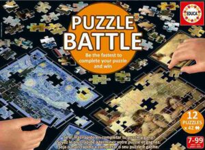 Puzzle Battle Art palapelit 12x42 palaa on palapelikilpailu, jossa nopein voittaa