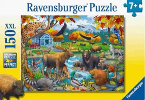 Wildlife Gathering palapeli 150 palaa on Ravensburgerin eläinaiheinen lasten palapeli