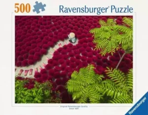 A Sea of Red palapeli 500 palaa on Ravensburgerin maisemapalapeli, jossa punaista kukkamerta