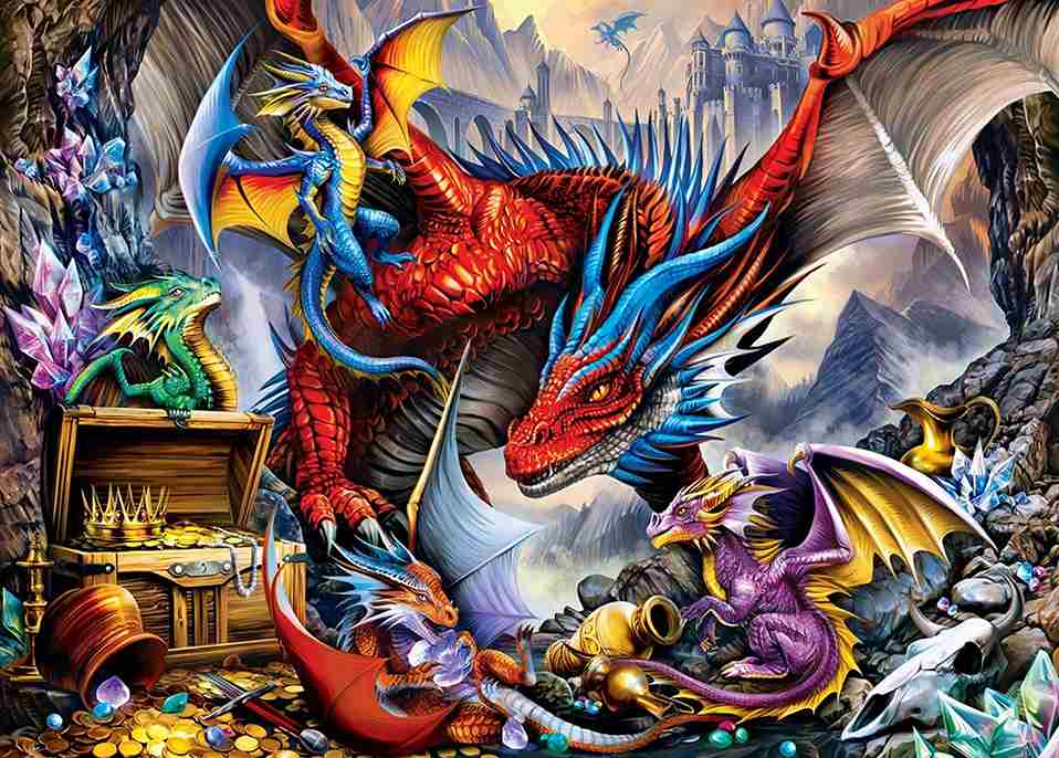 MasterPieces Dragons Hoard palapeli 1000 palaa - Image 3