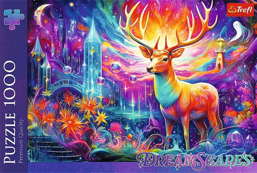 Mystical Deer palapeli 1000 palaa on Treflin peurapalapeli Premium Plus -laadulla, Dream Scapes -sarjaa. 1000 palan palapeli