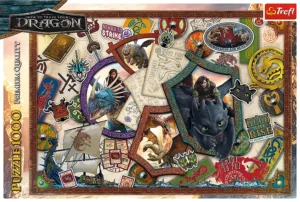 How to train your dragon palapeli 1000 palaa kuvitus perustuu samannimiseen elokuvaan. fantasia palapeli