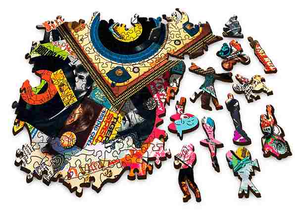 In the World of Music puinen palapeli 500+1 palaa, Trefl'n Wooden puzzle -puupalapelien sarjaa.