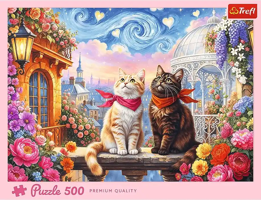 Purrfect Love palapeli 500 palaa on Trefl'n kissapalapeli. Trefl palapelit