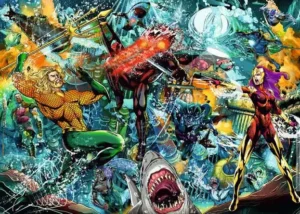 Aquaman palapeli 1000 palaa on Ravensburgerin julkaisema Collector's Edition -palapeli.