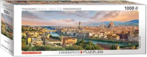Florence, Italy palapeli on vaikuttava panoraamapalapeli, joka esittelee Firenzen historiallisen kaupunkisiluetin leveänä maisemana