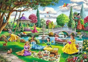 Disney Princess Picnic palapeli kokoaa yhteen prinsessat kesäiselle piknikille