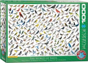 The World of Birds palapeli on 1000 palan palapeli, joka kokoaa yhteen vaikuttavan kirjon maailman lintuja.